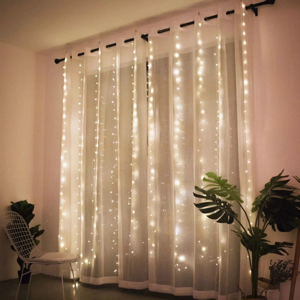 Christmas Lights Curtain